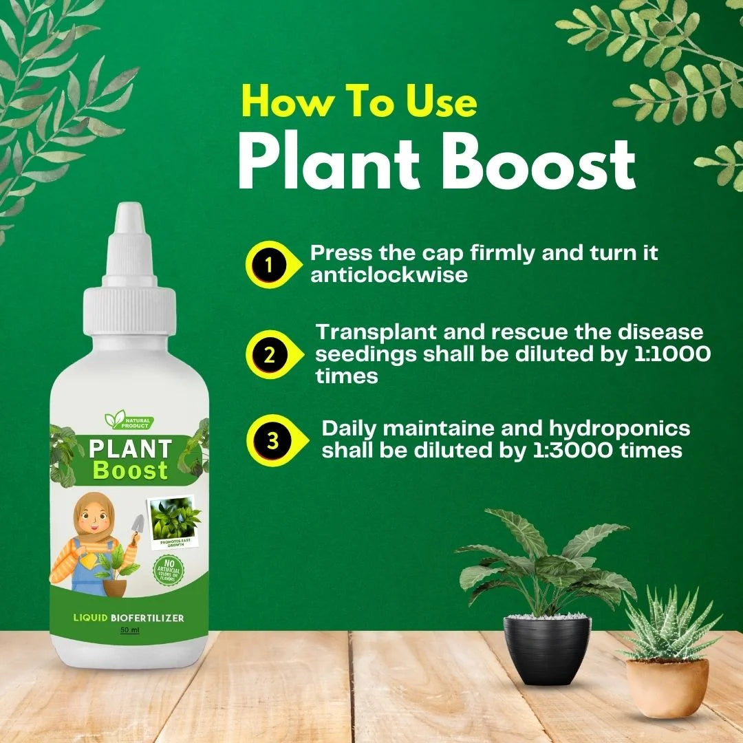 Plant Boost Liquid Bio fertilizer for All Crops,Organic (Pack of 4)