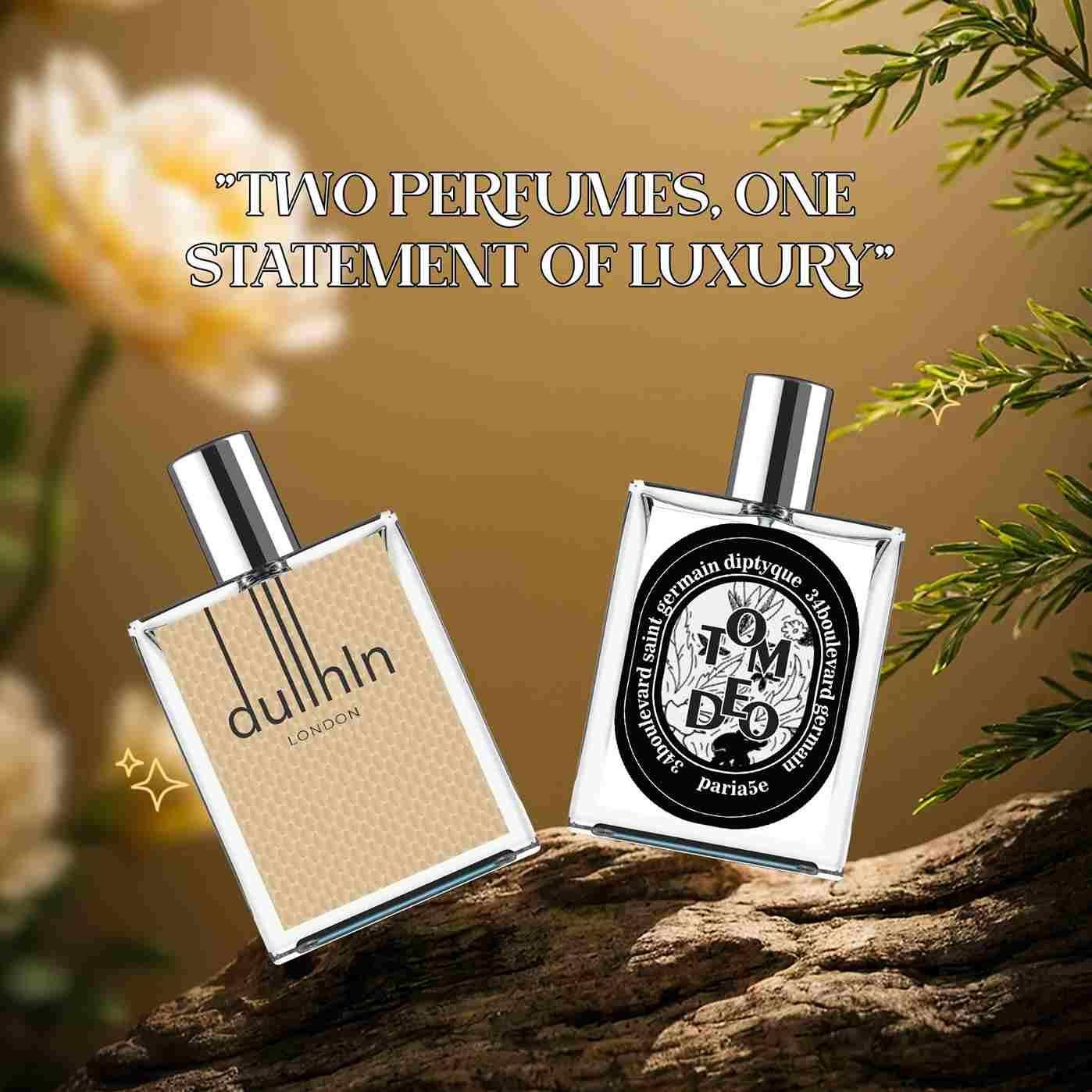 Dullhin LONDON and Tom Deo Luxurious Perfume Combo used by SRK- (4.9 ⭐⭐⭐⭐⭐ 77,373 REVIEWS)