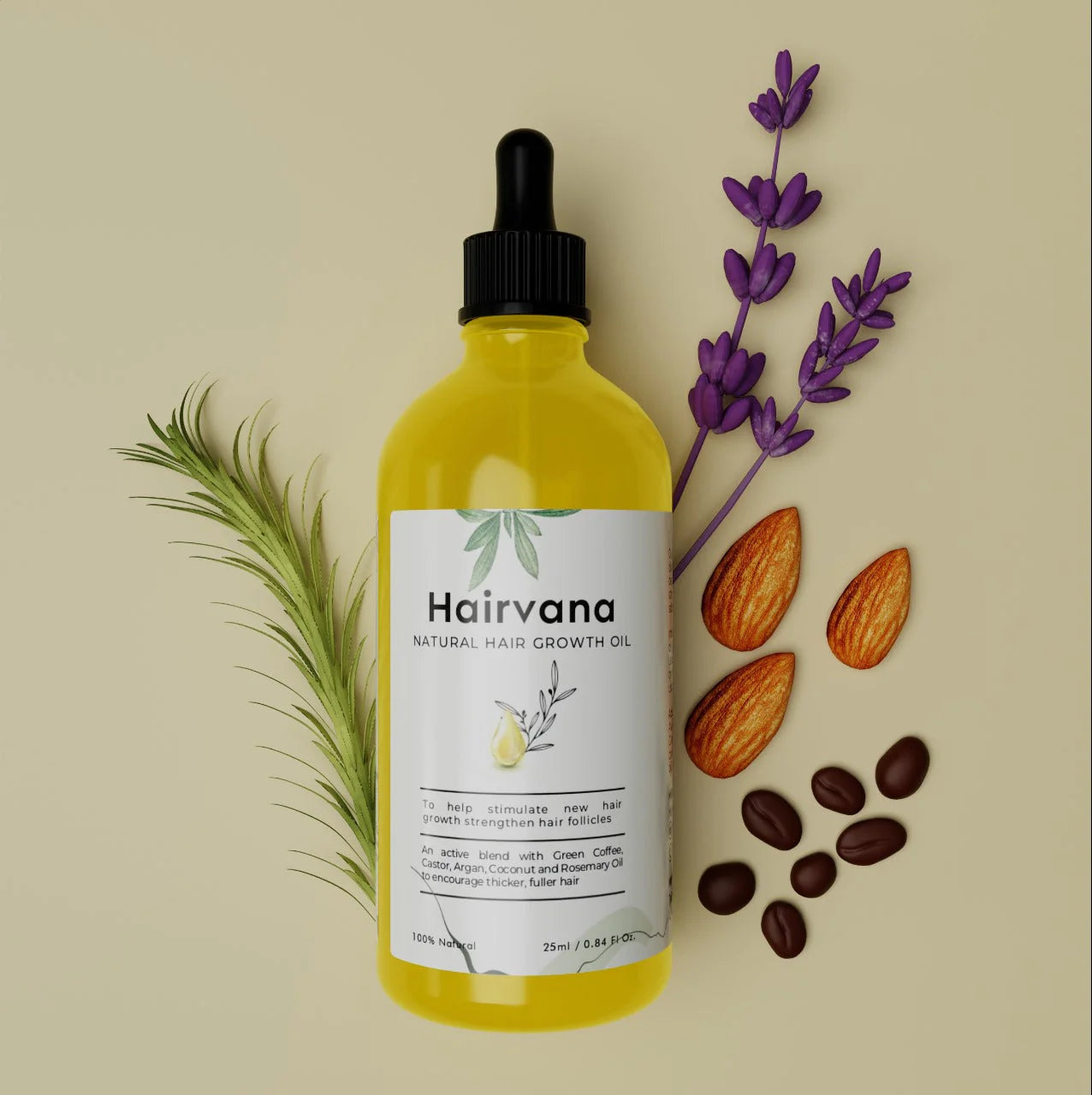 🌿Vegan Natural Hair Growth Oil (Pack of 2)